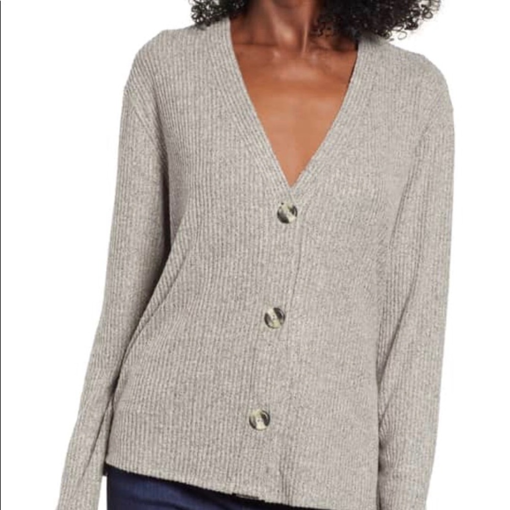 Green cardigan